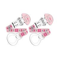 MAM Soother Clip 2 Pack Pink