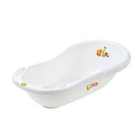 maltex baby dino baby bathtub with plug and anti slip mat in white