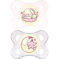 MAM Night 0m Plus Soother Pink