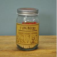 Matches in Glass Jar by Fallen Fruits