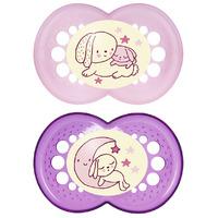 MAM Night Soother 6 Months Plus in Pink
