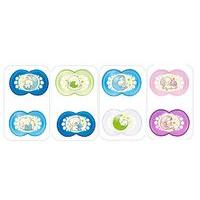 mam night soother 2 pack 6 months boys colours