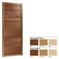 made to measure shaker 4 panel wood effect sliding wardrobe door w914  ...