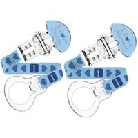 MAM 2 Clips Soother Holder - Boys Colours