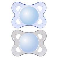 MAM Crystal Soother 2 Pack (0+ months) - Assorted Colours Girls Colours