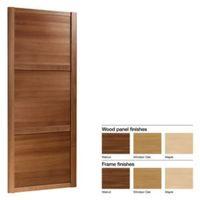 Made to Measure Shaker 3 Panel Wood Effect Sliding Wardrobe Door (W)741-913mm