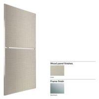 Made to Measure Minimalist 2 Panel Linen Effect Sliding Wardrobe Door (W)550-740mm