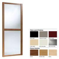 made to measure shaker 2 panel glass sliding wardrobe door w914 1059mm