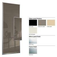 made to measure double sided 1 panel glass sliding wardrobe door w550  ...