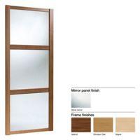 made to measure shaker 3 panel mirror sliding wardrobe door w741 913mm