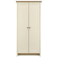 Manor Vanilla Oak Effect 2 Door Wardrobe (H)1932mm (W)897mm