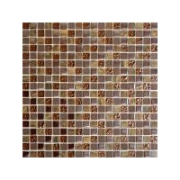 Marble & Glass Chocolate Small Tiles - 305x305x8mm