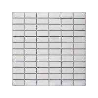 matt white brick mosaic tiles 300x295x52mm