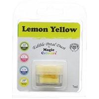 magic colours edible petal dust lemon yellow