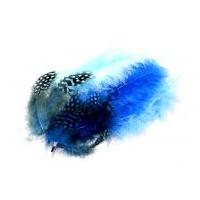 Marabou & Guinea Feathers Blue