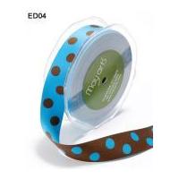 May Arts Reversible Polka Dot Spotty Satin Ribbon