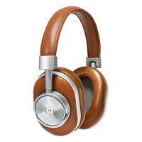 Master & Dynamic MW60 Wireless Over Ear Headphones - Silver Metal / Brown Leather
