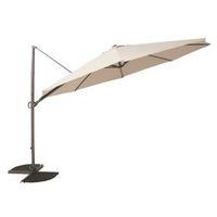 Mallorca 3.5m Taupe Overhanging Parasol