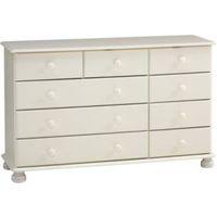 malmo white 3 over 4 drawer chest h741mm w1206mm