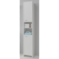 Madrid3 Bathroom High Cabinet In White With 2 Door