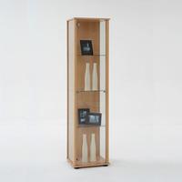 Marine Modern Glass Display Cabinet In Beech