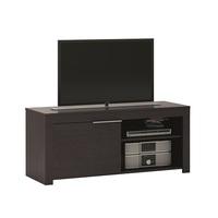 malvern wooden tv stand in ebony with 1 door