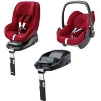 maxi cosi pebble44 pearl familyfix base robin red