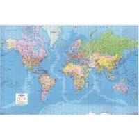 Map Marketing Giant World Political Laminated Map GWLD