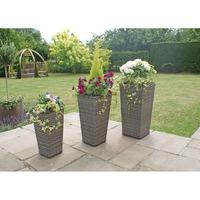 Maze Rattan Victoria Planter Set Tall