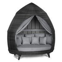 maze rattan casbah daybed in grey