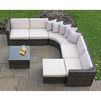 Maze Rattan Barcelona Corner Group Brown