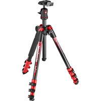 Manfrotto MKBFRA4RD-BH BeFree Color Aluminium Travel Tripod Kit - Red