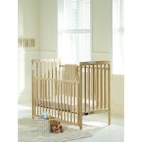 maria folding cot with pvc mattress natural