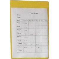 magnetic yellow document pocket id 215x160mm