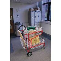 MAILROOM TROLLEY WITH COMFORT GRIP HANDLE