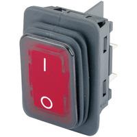 Marquardt 1935.3112 IP65 Rocker Switch Illuminated Red DPST Off-On...