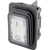 Marquardt 1935.3133 IP65 Rocker Switch Illuminated White DPST Off-...