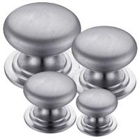 Matt Chrome Victorian Cupboard Knobs