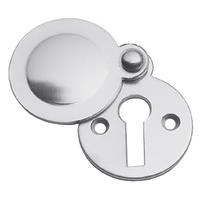 Matt Chrome Tudor Covered Key Hole 41x32mm