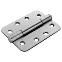 Matt Stainless Steel GR14 4x3in Heavy Duty Radiused Hinge In Pairs