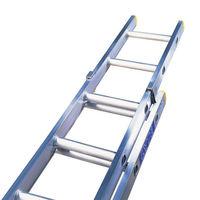 Machine Mart Xtra Lyte ELT225 2 Section Trade Extension Ladder 2.42m-3.82m