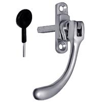 matt chrome upvc window fastener handle