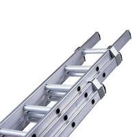 Machine Mart Xtra Pinnacle 2.5m Class 1 Triple Section Aluminium Extension Ladder