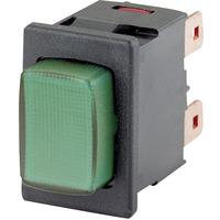 marquardt 16871104 illuminated pushbutton 16a ip40 dpst on off green