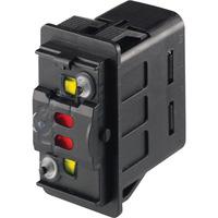 Marquardt 3250.0511 LED Rocker Switch 10A 12V DC IP66/67 2xSPDT La...