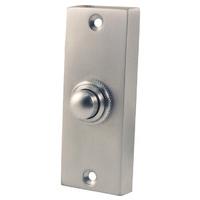 Matt Chrome Door Bell 79x30mm