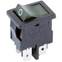 Marquardt 1855.0108 4A IP40 Illuminated Rocker Switch DPST Green S...