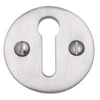 Matt Chrome Round Open Escutcheon 32mm