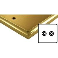 mayfair dual style brass electrical tvfm diplexed outlet socket