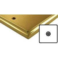 Mayfair Dual Style Brass Electrical TV Single Isolated Coaxial Socket